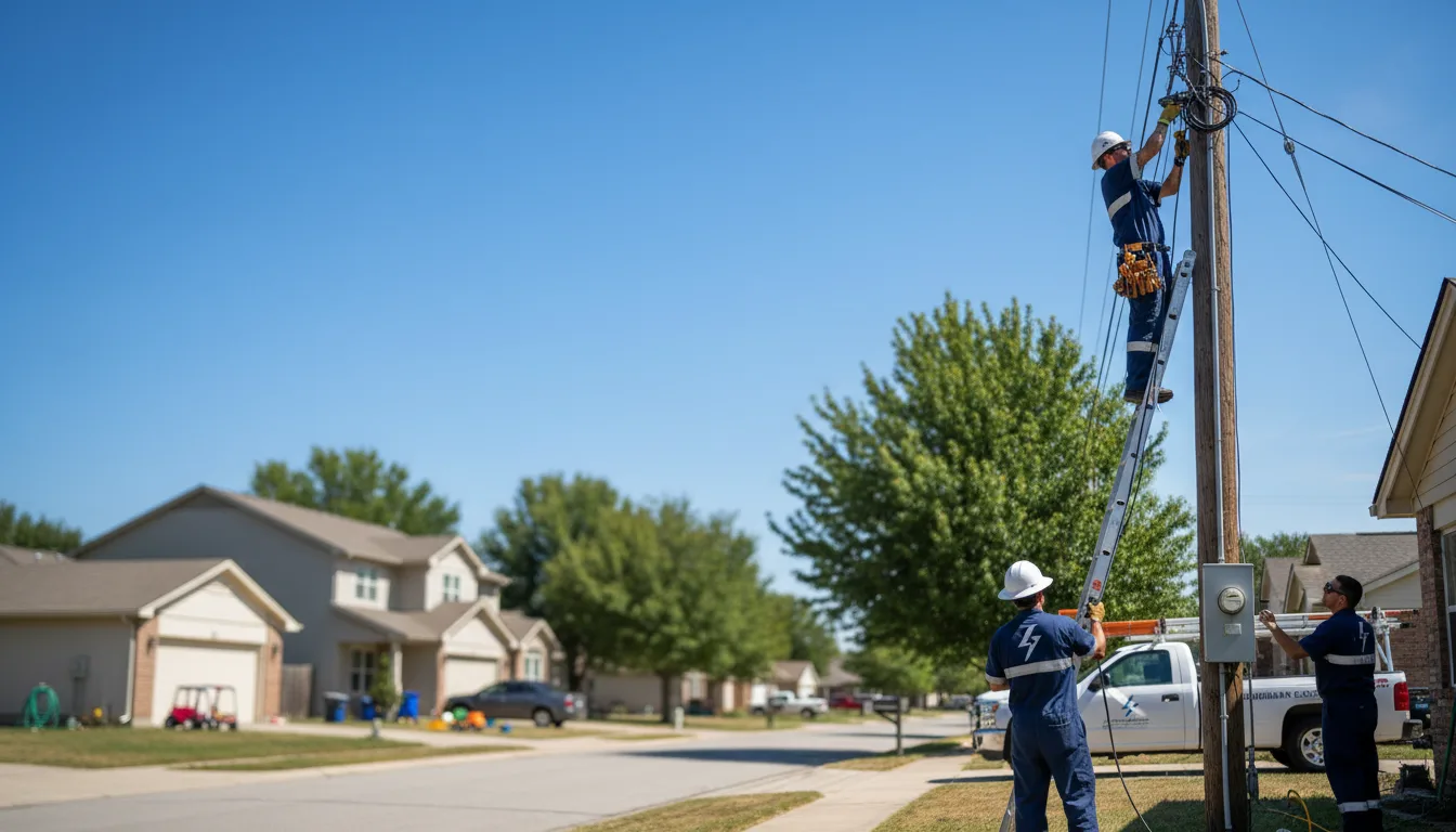Residential electrician providing installation services in Saint James, NY